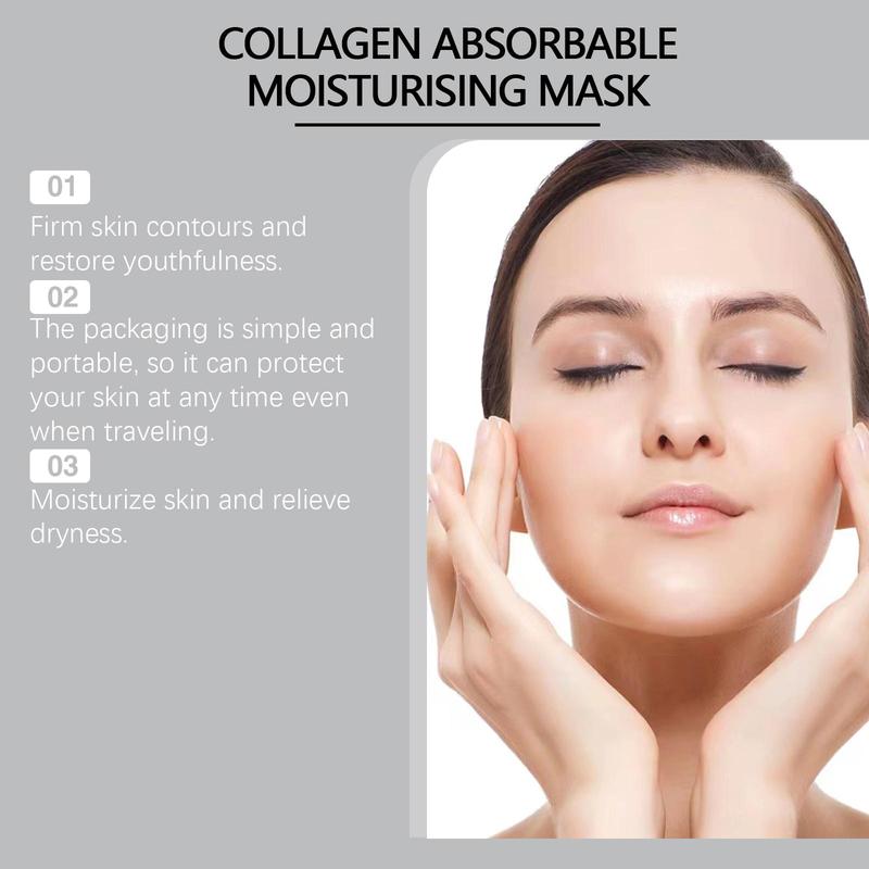 Collagen Facial Mask, 4 Counts box Oil Control Deep Cleansing Facial Mask, Moisturizing Facial Skin Care Product for Women & Men