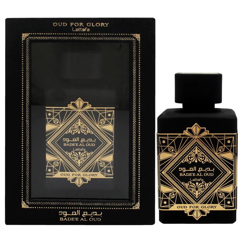 Lattafa Perfumes Bade'e Al Oud, Oud for Glory for Unisex Eau de Parfum Spray, 3.4 Ounce