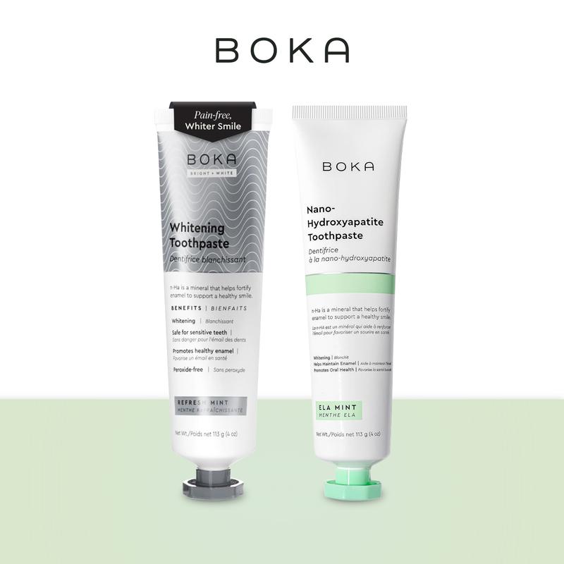 Fluoride Free n-Ha Boka Toothpaste Bundle - Two Flavors of Your Choice Daily Oral Care Mint Cream