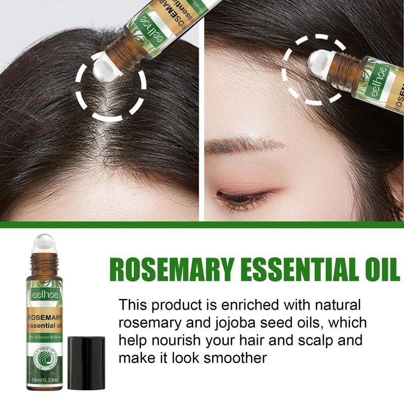 Rosemary Hair Care Set (1 Box 2 Boxes), Essential Oil & Roller & Spray, Hair Care Set for Hair, Face, Skin Care, Body Massage, Improve Circulation