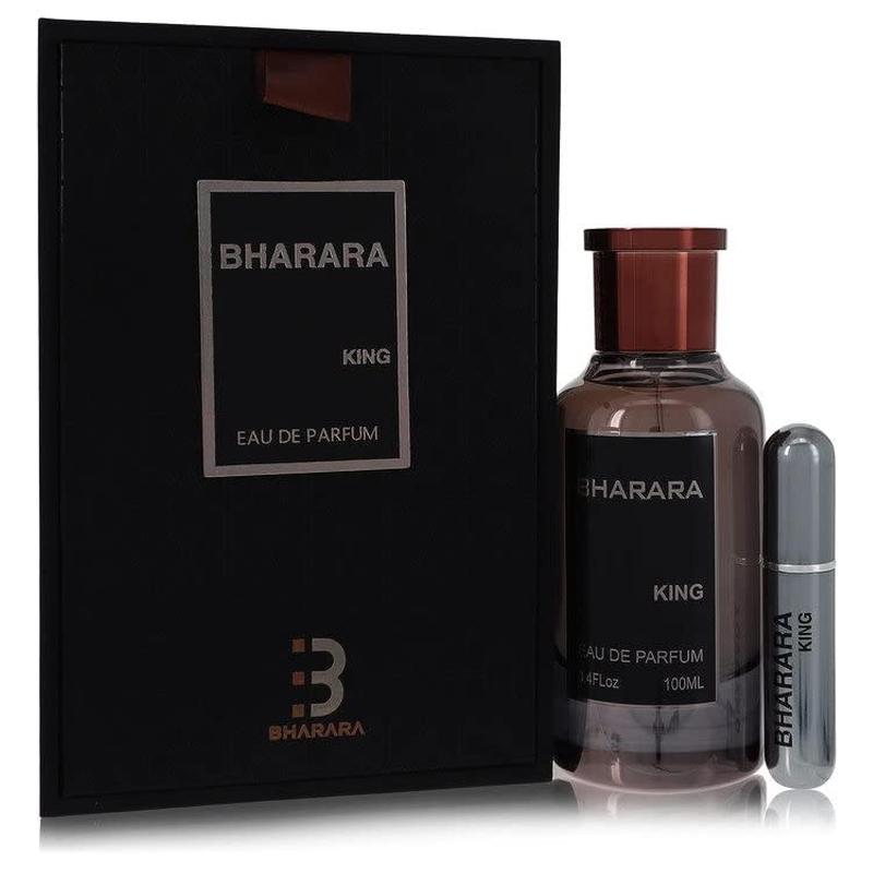 Bharara King For Men Eau de Parfum spray, 3.4 Ounce,100 Ml | With The Notes Of Citrus, Orange, Fuity, Musk, Amber - White Musk, Vanilla | Long Lasting