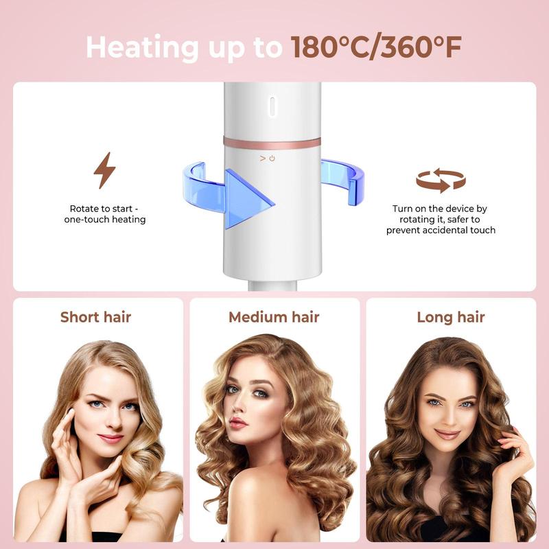 Portable Mini Hair Curling Iron, 1 Count Dual Voltage Curling Iron with Anti-scalding Cover, Ceramics Quick Heating Travel Curling Iron for Long Short Hair