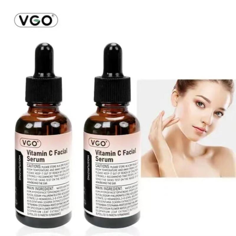 VGO Vitamin C Facial Serum Essence,30ml 60ml Skincare Cleanser-B3 Skin care cream Cleanser Daily Gentle Facial Wash Cleansing Comfort Acne Radiance Hydrate Skin Repair Moisturize Moisture Moisturizer Hydrating Moisturizing Moisture replenishment