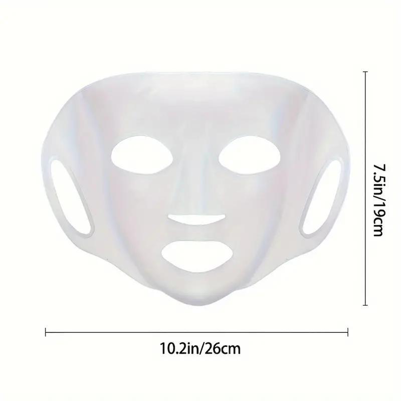 Reusable Silicone Face Mask Sheet, 4 Counts set Keep Moisturizing Face Mask Cover, Face Care Tool for Women & Men, Skin Care Tools