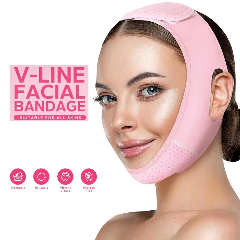 Reusable V Line Lifting Facial Mask, Comfortable and Reusable Face Belt, Face Lifting & Tightening Tool, Skin Care Tool for Women, Christmas Gift