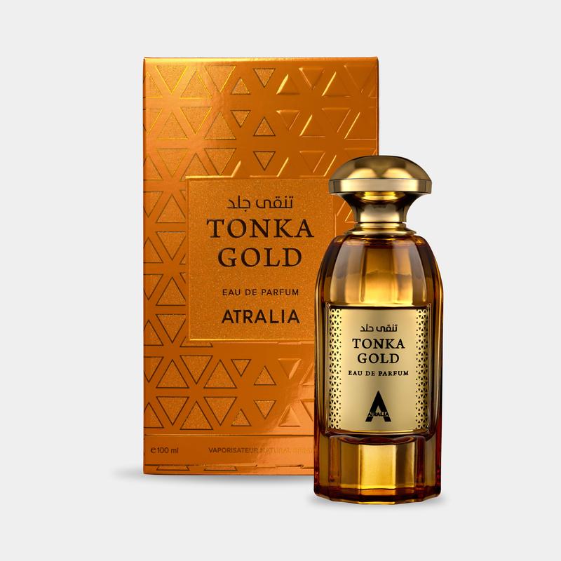 Atralia Tonka Gold Arabian Unisex Fragrance - Long Lasting Floral and Fruity Scent - 100ml