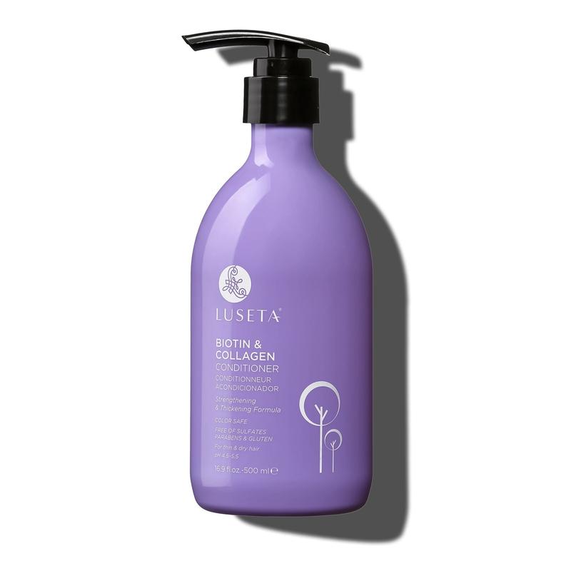 Luseta Biotin & Collagen Conditioner for Hair Growth Thickening Shampoo for Thinning Hair andHair Loss - Infused with Argan Oil to Repair Damaged Dry Hair - Sulfate Free Paraben Free