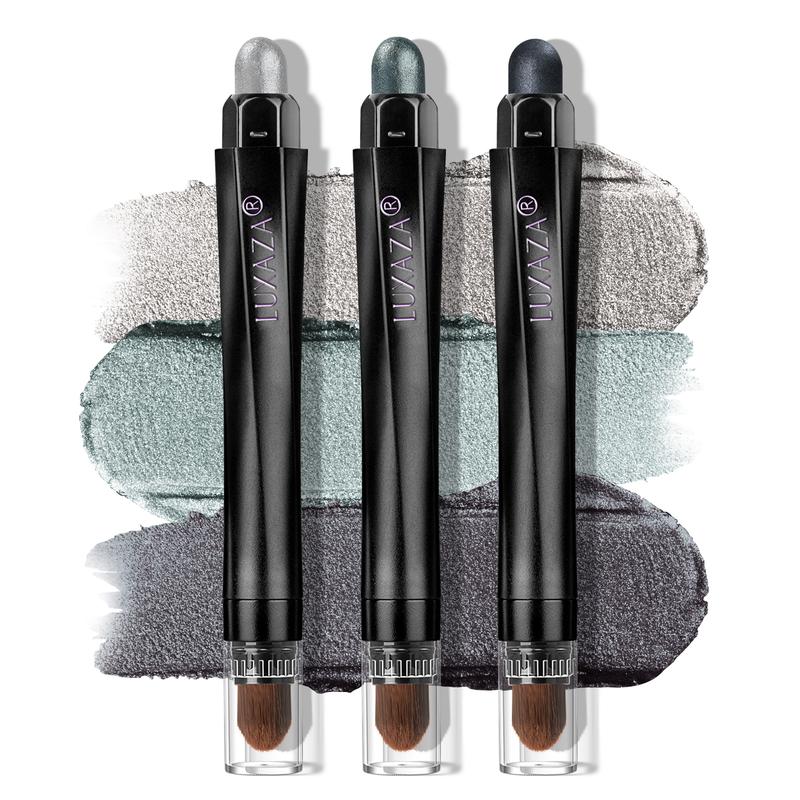 LUXAZA 3PCS Neutral Eyeshadow Stick Makeup Set