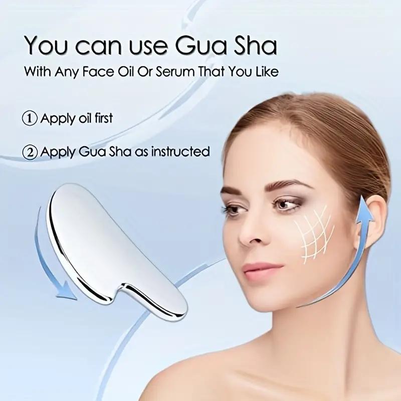 Ice Face Roller and Heart Shaped Gua Sha Board Set, 2 Counts set Facial Contour Massager, Facial Mold Cube Ice Rollers, Summer Skincare, Ice Face Roller, Skin Care Tools, Christmas Gift