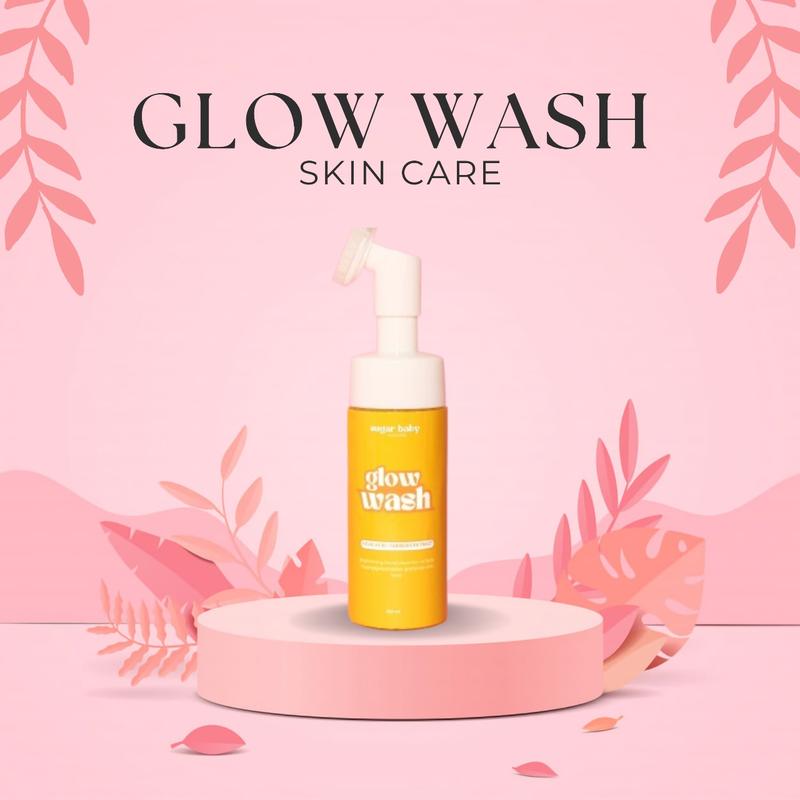 Glow Wash Skin Facial Cleanser Natural Brightening face wash Skincare