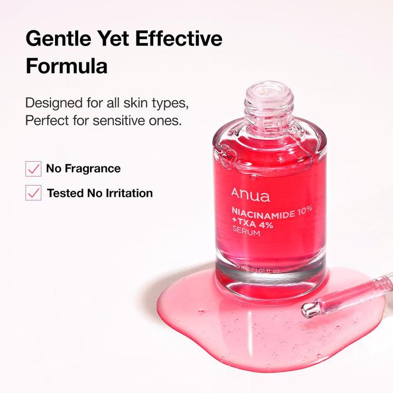 Anua Niacinamide 10% + TXA 4% Serum 30ml   1.01 fl.oz Hyaluronic Korean Lightweight Skincare Oil Hydrate Yeast Flower Gentle Hyaluronic Acid Skin Repair Comfort