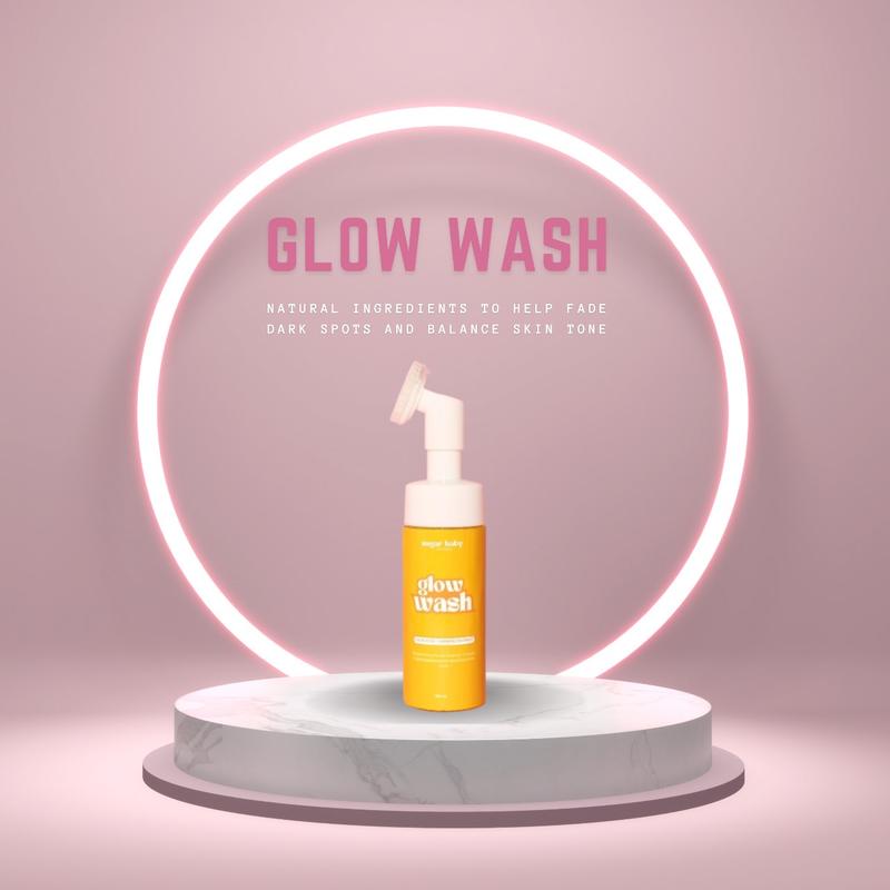 Glow Wash Skin Facial Cleanser Natural Brightening face wash Skincare