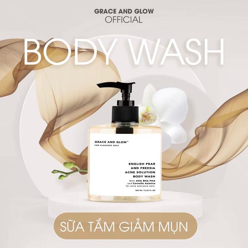 Grace and Glow: English Pear and Freesia Acne Solution Body Wash