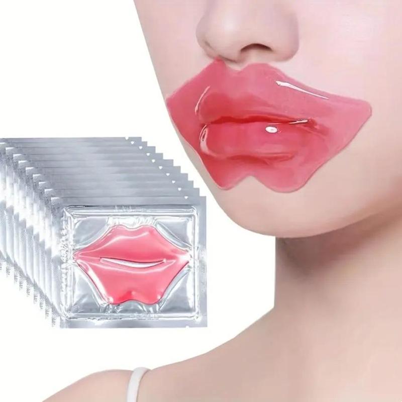 Portable Plant Extract Moisturizing Lip Mask, 1 Set Crystal Gel Lip Mask, Moisturizing Crystal Gel Lip Mask, Hydrating Lip Masks, Lip Care Gel Mask Smooths Dry Cracks and Improves Lip Skin, Lip Moisturizer Patches, Lip Care Product, Summer Gift, Fall Gift