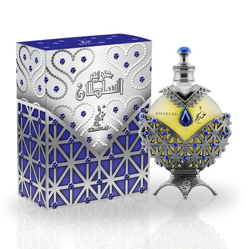 Khadlaj Hareem Al Sultan Blue Concentrated Perfume Oil for Unisex, 1.18 Ounce Fragrance Scented