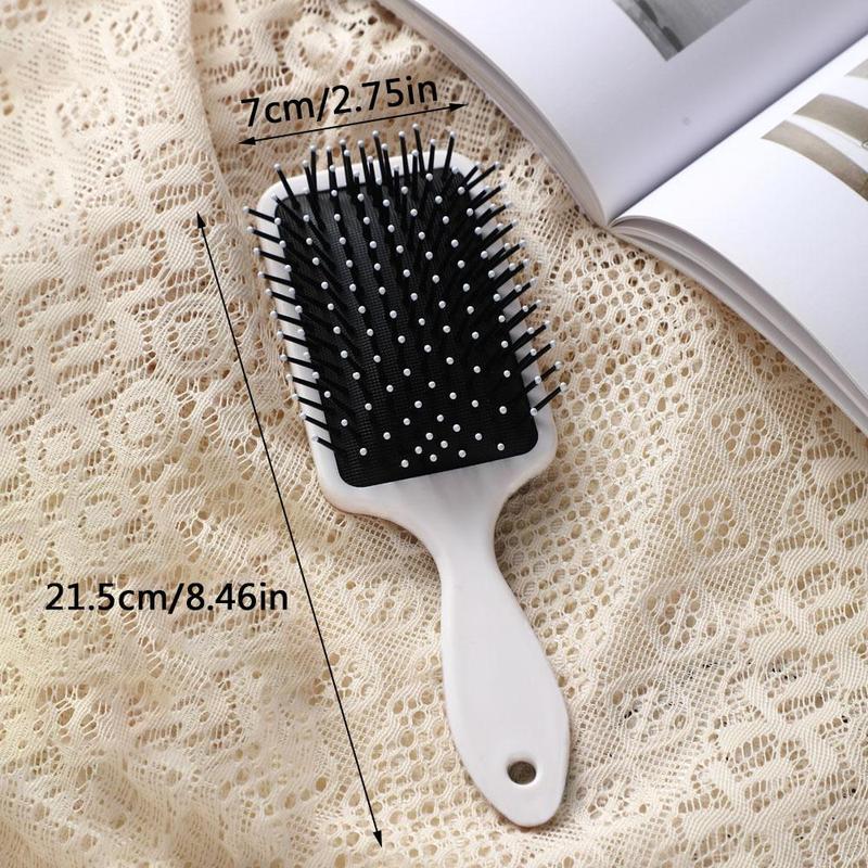 Flower Pattern Hair Brush, Anti-static Hair Comb, Scalp Massage Comb, Curly Hair Detangling & Styling Tool for Women & Girls