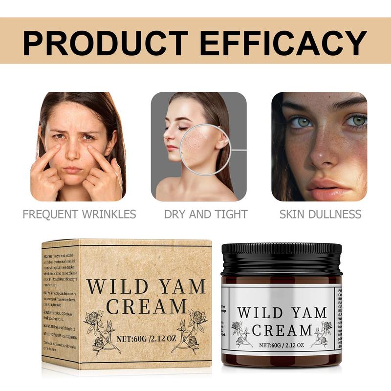 Wild Yam Skin Cream, Natural Relief for Menopause Dry Skin, Menopause Botanical Balancing Body Cream, Skin Care Product for Women and Men