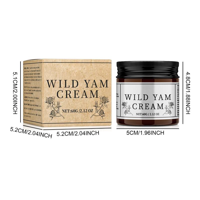 Wild Yam Skin Cream, Natural Relief for Menopause Dry Skin, Menopause Botanical Balancing Body Cream, Skin Care Product for Women and Men