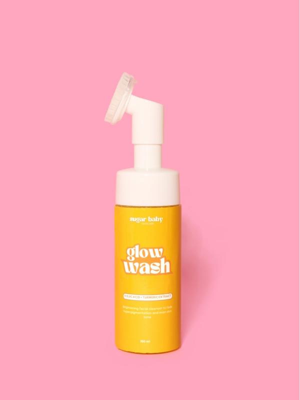 Glow Wash Skin Facial Cleanser Natural Brightening face wash Skincare