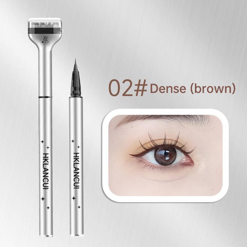 Skill Eyeliner Double-ended Stamp Pen, Color, Beginners, Line, Leave Makeup Remain Cleaning, Liquid Eyeliner Pen for Beginners, Eyelash Seal