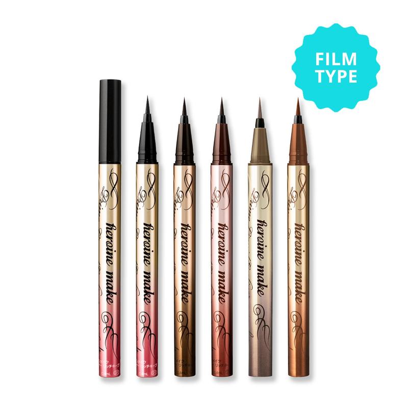 [Heroine Make Official Store] KissMe Heroine Make Prime Liquid Eyeliner Rich Keep, Strong Water-Resistant, Removable with Warm Water, Smooth Ultra-thin line, Long-Lasting MakeUp black eye liner