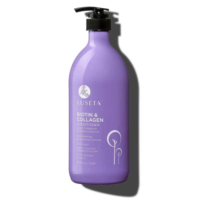 Luseta Biotin & Collagen Conditioner for Hair Growth Thickening Shampoo for Thinning Hair andHair Loss - Infused with Argan Oil to Repair Damaged Dry Hair - Sulfate Free Paraben Free