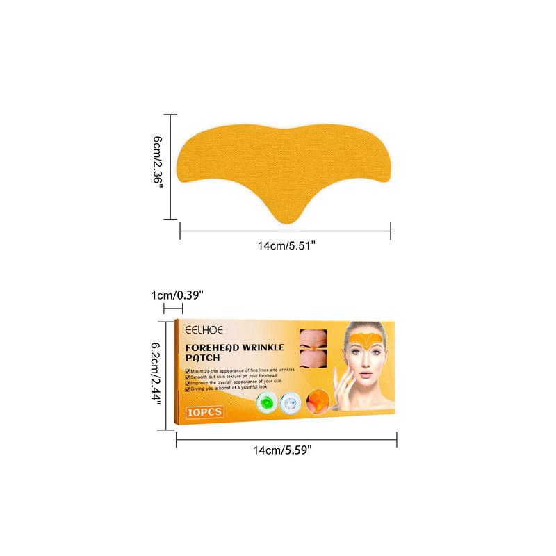 Forehead Wrinkle Patch, 10pcs box Forehead Patch for Improving Wrinkle, Face Skin Care Product for Women Daily Use