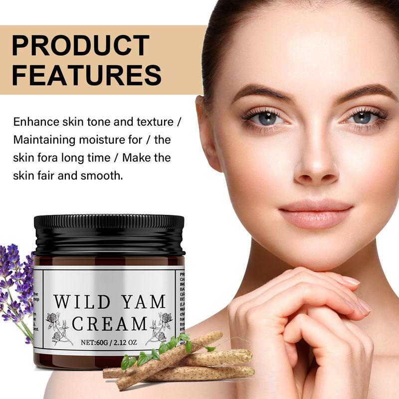 Wild Yam Skin Cream, Natural Relief for Menopause Dry Skin, Menopause Botanical Balancing Body Cream, Skin Care Product for Women and Men