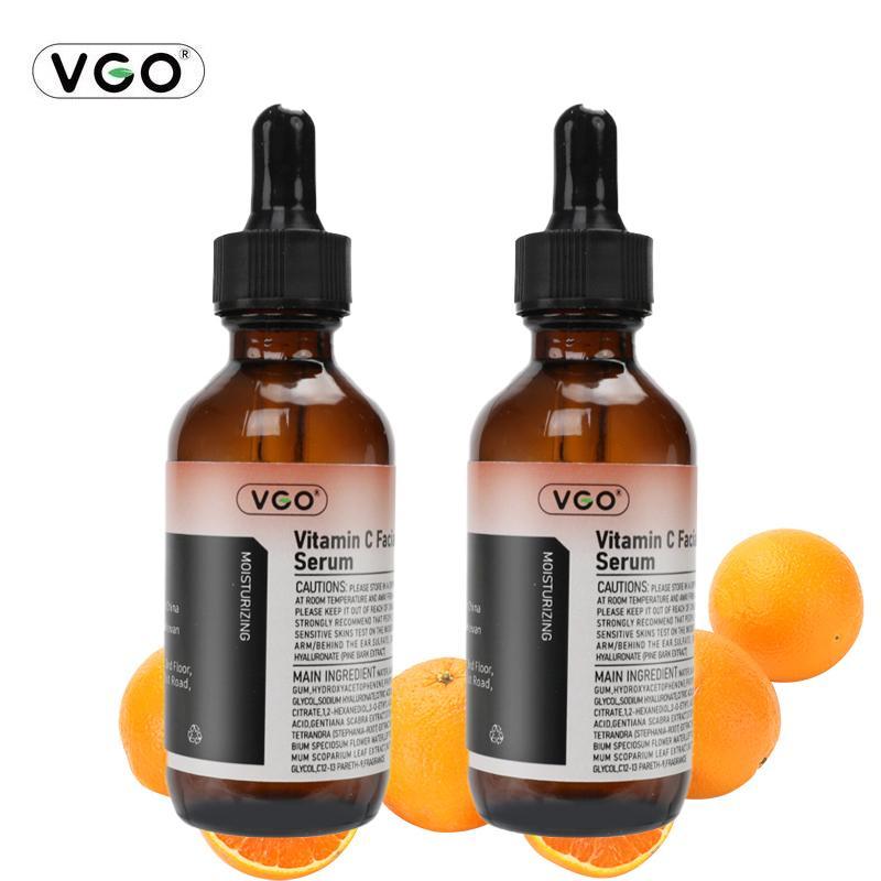 VGO Vitamin C Facial Serum Essence,30ml 60ml Skincare Cleanser-B3 Skin care cream Cleanser Daily Gentle Facial Wash Cleansing Comfort Acne Radiance Hydrate Skin Repair Moisturize Moisture Moisturizer Hydrating Moisturizing Moisture replenishment