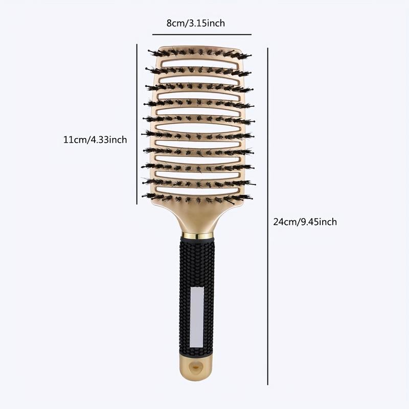 Large Curved Detangling Hair Brush Scalp Massage Hair Brush Hollow Out Hair Styling Comb