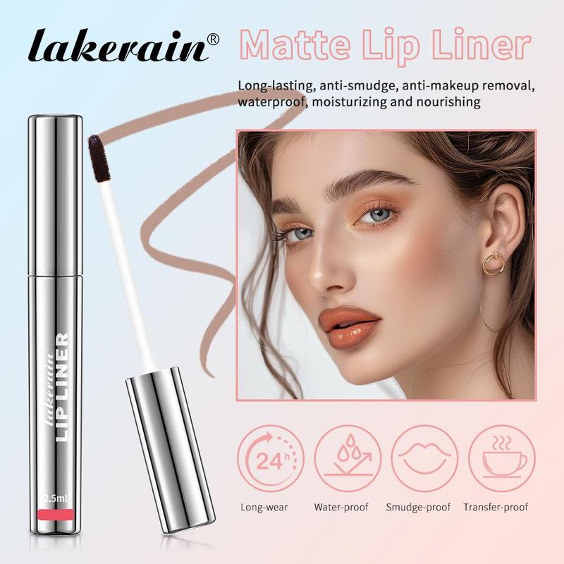 Peel-Off Lip Liner - Waterproof Lip Stain for Precise and Quick Lip Makeup, Ideal natural lip liner Matte Vintage Contour Lipliner, Flawless Cosmetic