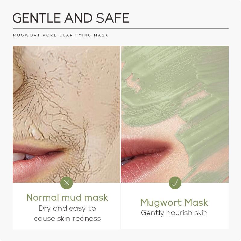 Centella Asiatica Extract Clay Mask, Deep Cleansing & Moisturizing Facial Mud Masks, Facial Skin Care for Women & Men