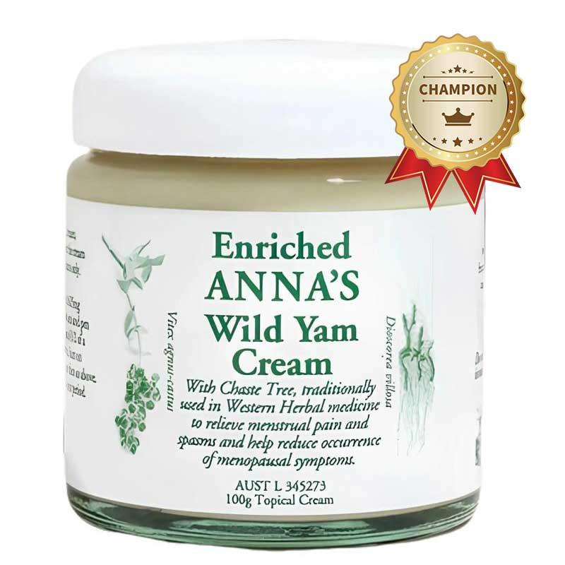 Enriched Anna's Wild Yam Cream Moisturizers Skincare wild yam Oil Aloe Comfort Skin Repair Aloe Vera