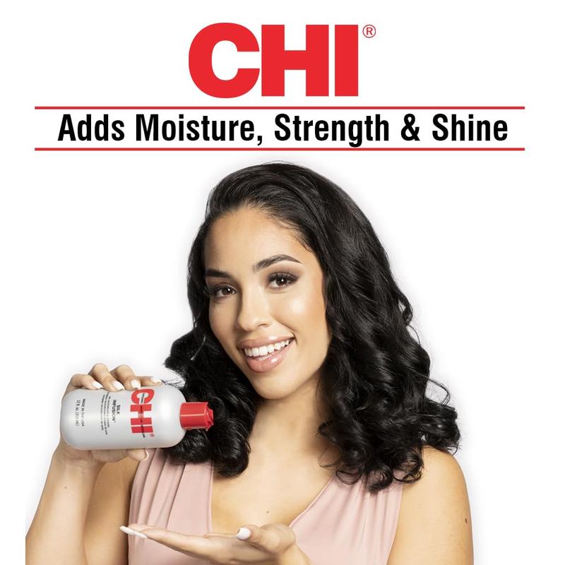 CHI INFRA Silk Infusion, 6 Fl Oz - Lightweight Leave-In Treatment for All Hair Types, Including Color- and Chemically-Treated Hair