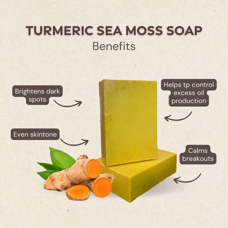 Turmeric Sea moss bar- Skin evening