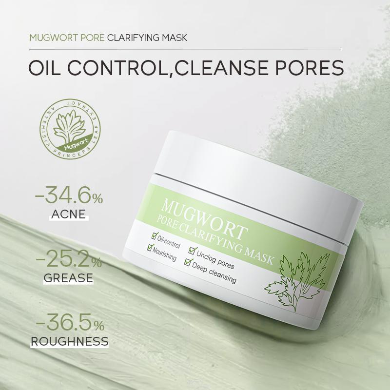 Centella Asiatica Extract Clay Mask, Deep Cleansing & Moisturizing Facial Mud Masks, Facial Skin Care for Women & Men