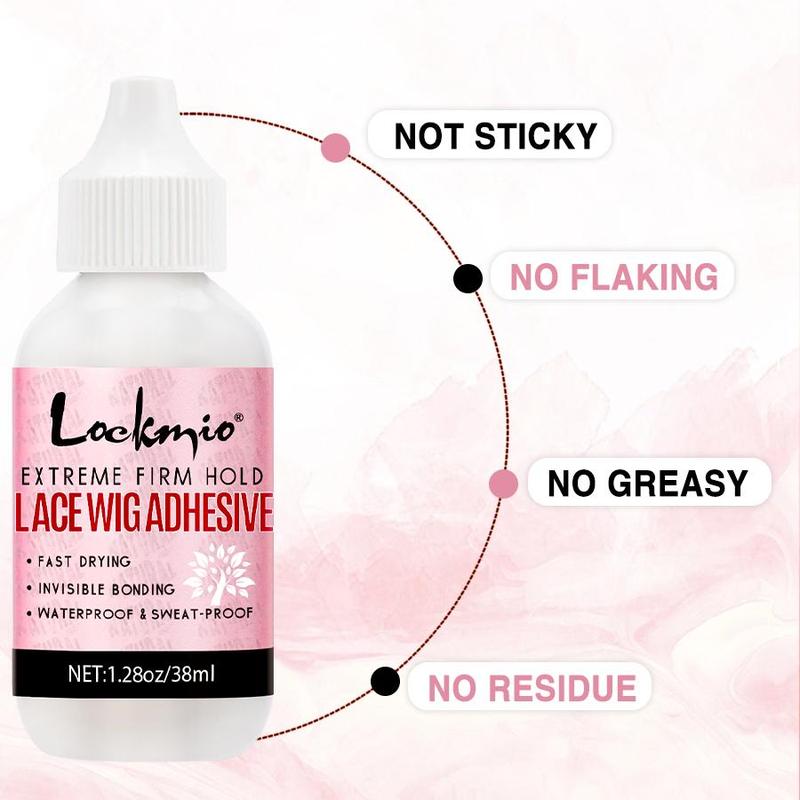 Lace Wig Glue & Remover (2pcs set), Waterproof Lace Wig Adhesive with Remover, Suitable for Daily Use