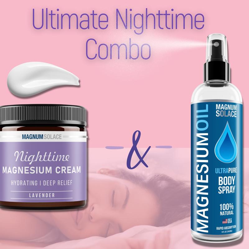 Magnesium Oil Spray Mist - Apply to legs and feet at night