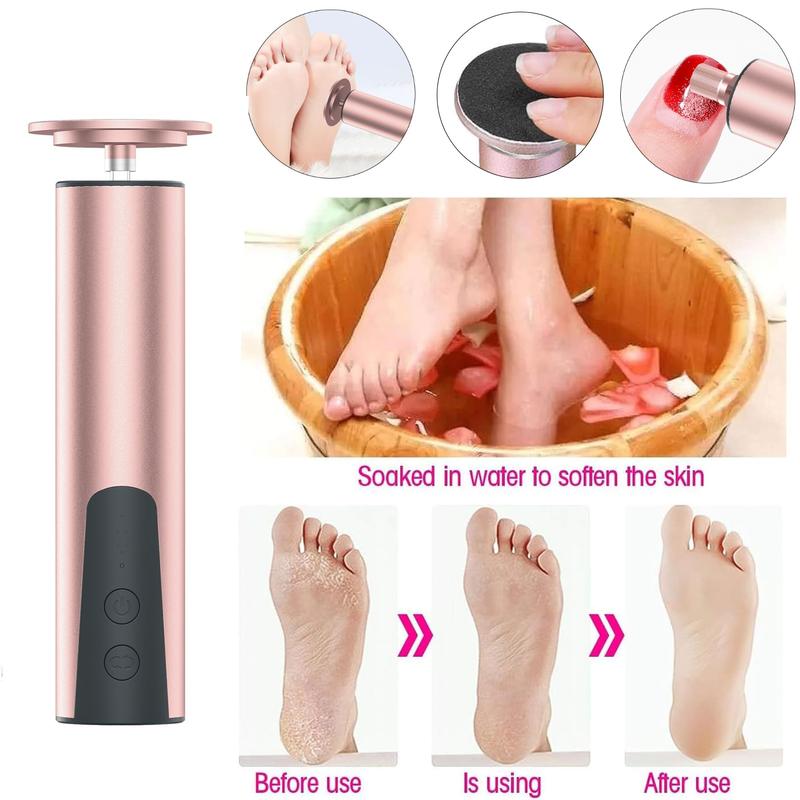 JOYYE Electric Feet Callus Remover, Portable Foot File Grinder Tool, Dead Dry Crack Skin Calluses, Pedicure Tools Feet Scrubber Dead Skin Foot Care