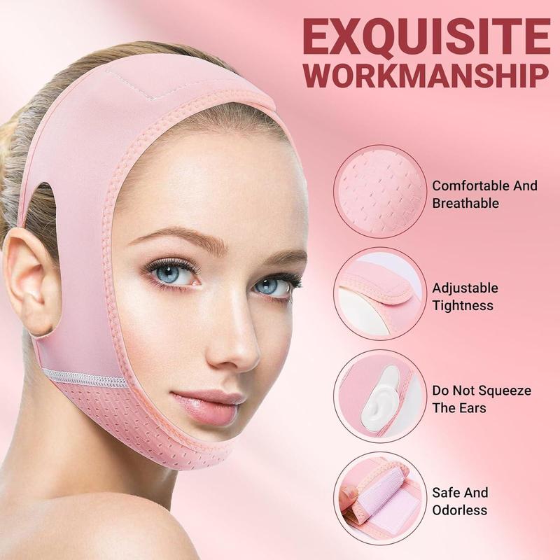 Reusable V Line Lifting & Tightening Mask, Face Lift Prevent Sagging, Jaw Exerciser, Professional Skincare Tools for Women & Girls