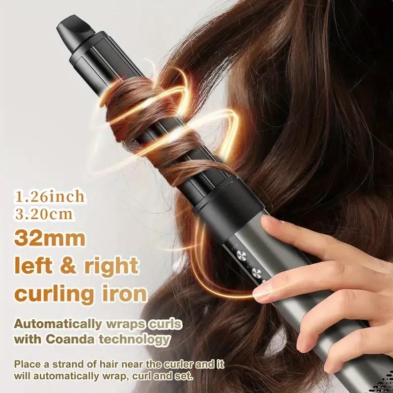 Professional 6 in 1 Hair Dryer   Hair Styler   Curler  Straightener Brush, Multifunctional Hot Air Comb - 110, 000 RPM High-Speed, Fast Drying