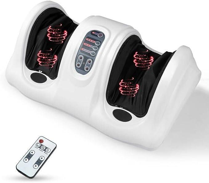 Giantex Shiatsu Foot Massager Foot, Calf, , Intensity Adjustable，Calf and Ankle Massager, Electric Shiatsu Foot Massager with Remote Control, Multiple Massage Modes