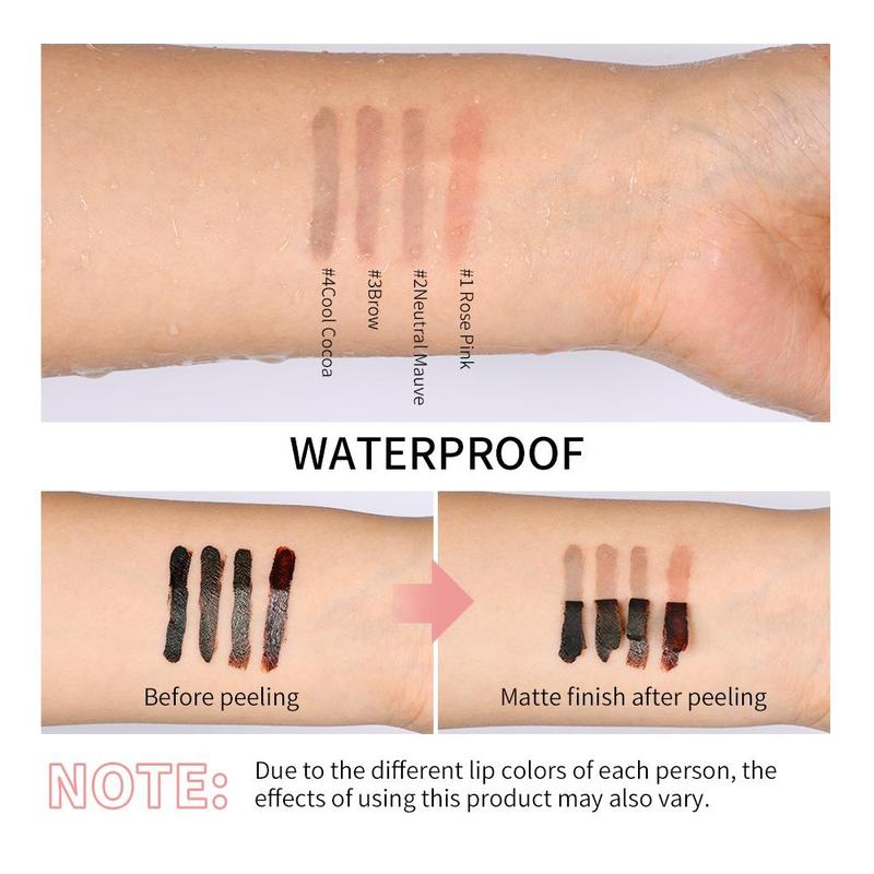 Peel-Off Lip Liner - Waterproof Lip Stain for Precise and Quick Lip Makeup, Ideal natural lip liner Matte Vintage Contour Lipliner, Flawless Cosmetic