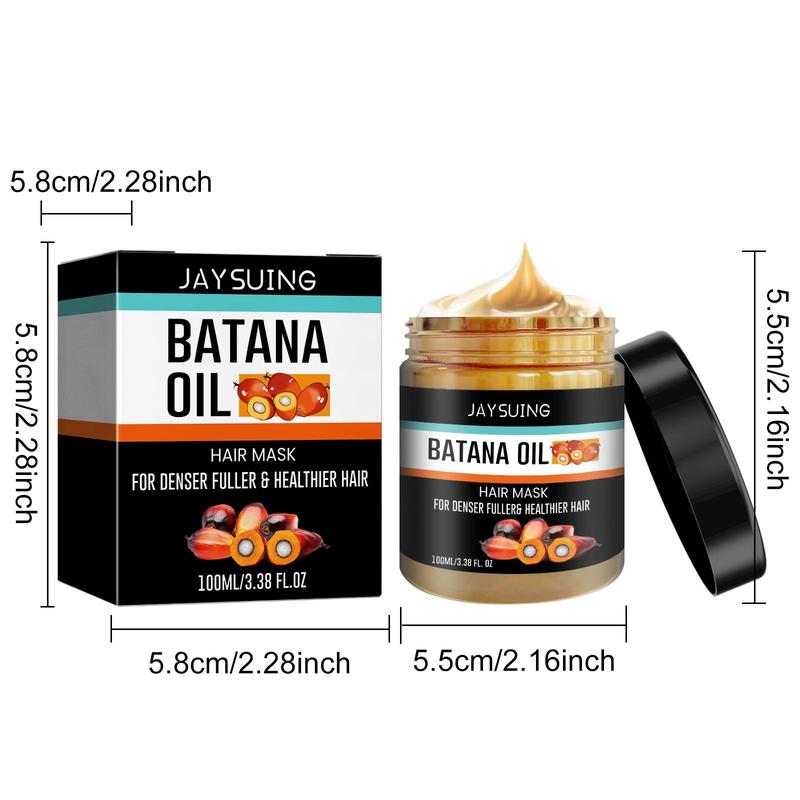 Batana Oil Hair Care Cream (100ml), Hair Moisturizing and Conditioning Hair Mask, Hair Care Product for Dry & Damaged Hair, Christmas Gift