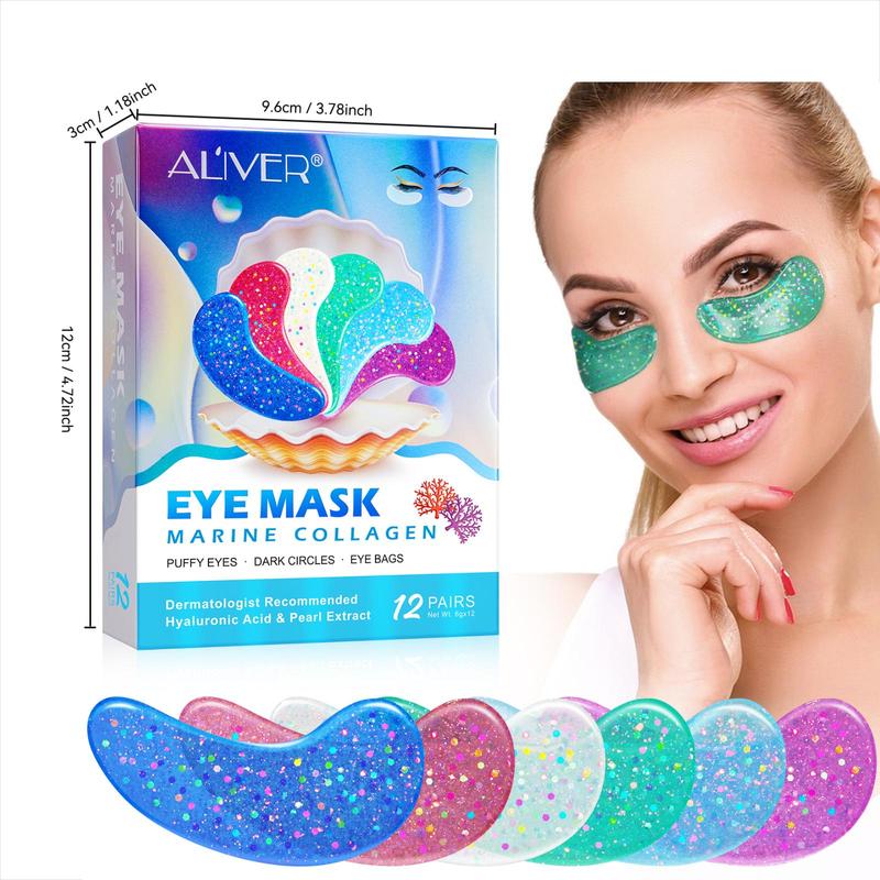 Collagen Eye Mask, Moisturizing Eye Mask, Nourishing Eye Care Product for Women & Men, Suitable for All Skin Types