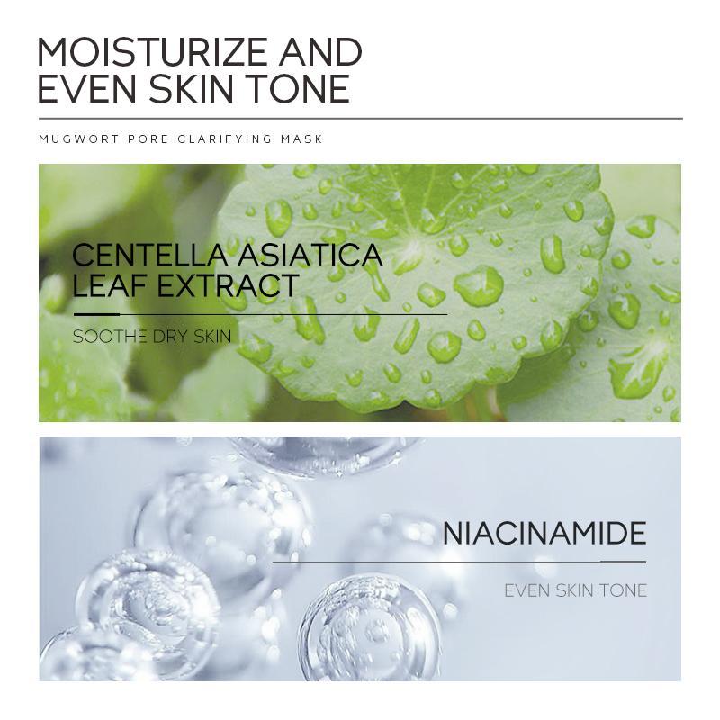 Centella Asiatica Extract Clay Mask, Deep Cleansing & Moisturizing Facial Mud Masks, Facial Skin Care for Women & Men