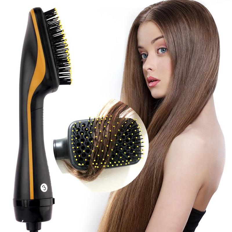 Multifunctional Hot Air Comb, 1 Box Automatic Hair Straightener, Negative Ion Hot Air Comb, Hair Straightening Brush, Hair Styling Tool for Home & Salon Use, Men Gifts, Christmas Gift