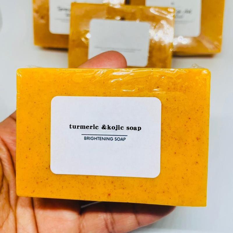 Turmeric & Kojic Acid BrighteningSoap, DarkSpot Remover, Kojic AcidSoap, Soap Body CareBody WashLemon Flawiess Organic