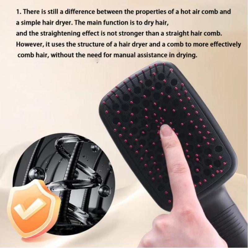 Multifunctional Hot Air Comb, 1 Box Automatic Hair Straightener, Negative Ion Hot Air Comb, Hair Straightening Brush, Hair Styling Tool for Home & Salon Use, Men Gifts, Christmas Gift