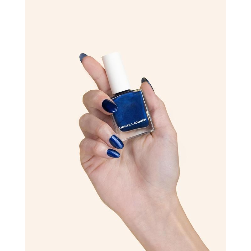 I'll Be Home -  Deep blue polish with a velvet finish that dries matte